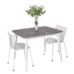 Комплект из 2-х стульев Bradex Home Seven Style белый с белыми ножками