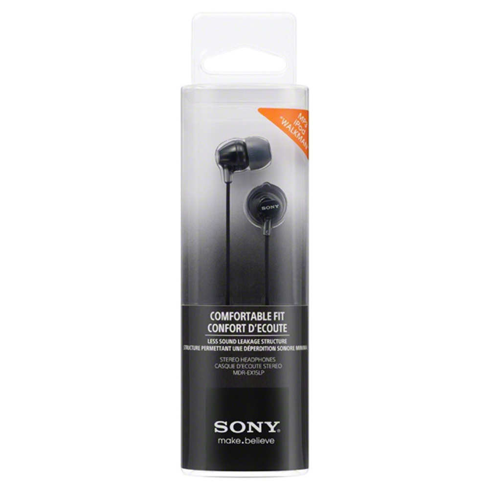 Наушники внутриканальные Sony MDR-EX15LP Black