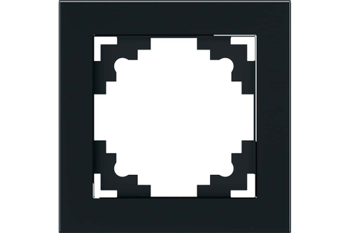 STEKKER Катрин Рамка 1 мест. стекло черный GFR00-7001-05 39518