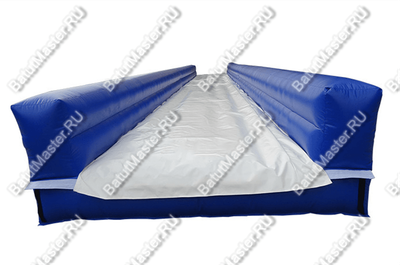 Водная горка с надувным дном, на подкачке ТУРБО "Снежинка"