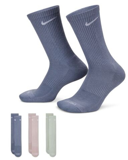 Теннисные носки Nike Everyday Plus Cushioned Training Crew Socks 3P - разноцветный