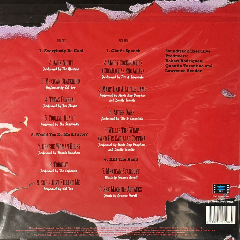 Виниловая пластинка От заката до рассвета - Music From The Motion Picture LP