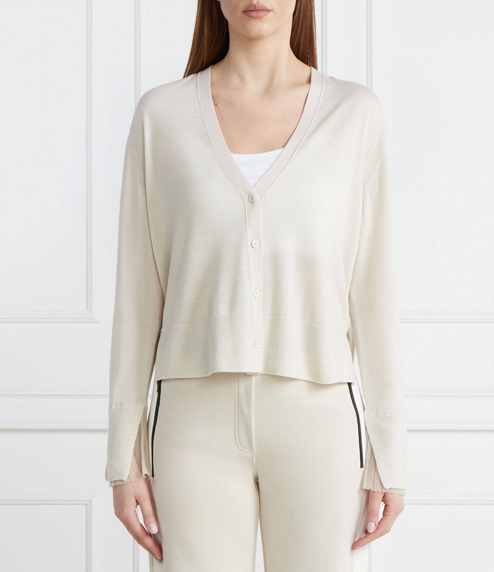 Хлопковый кардиган Marc Cain - кремовый (WC 39.10 M73)