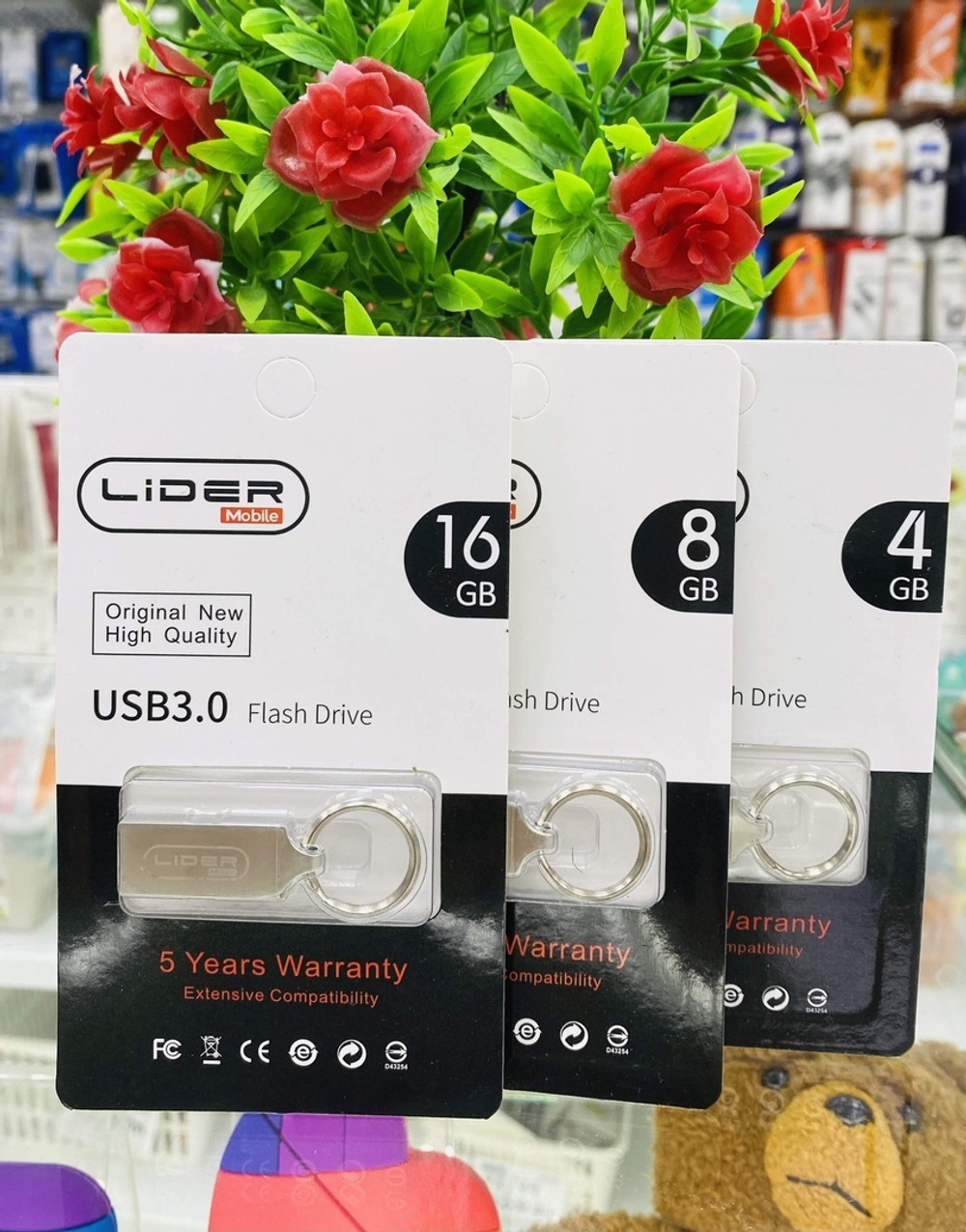 USB Флешка 8GB Lider, USB 3.0, металлическая водонепроницаемый чип