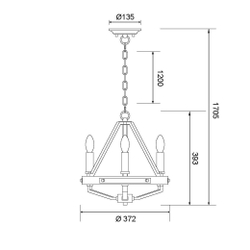 Светильник подвесной Wertmark Brenda WE586.03.023