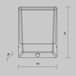 Уличный настенный светильник Outdoor O448WL-L9GF3KSR