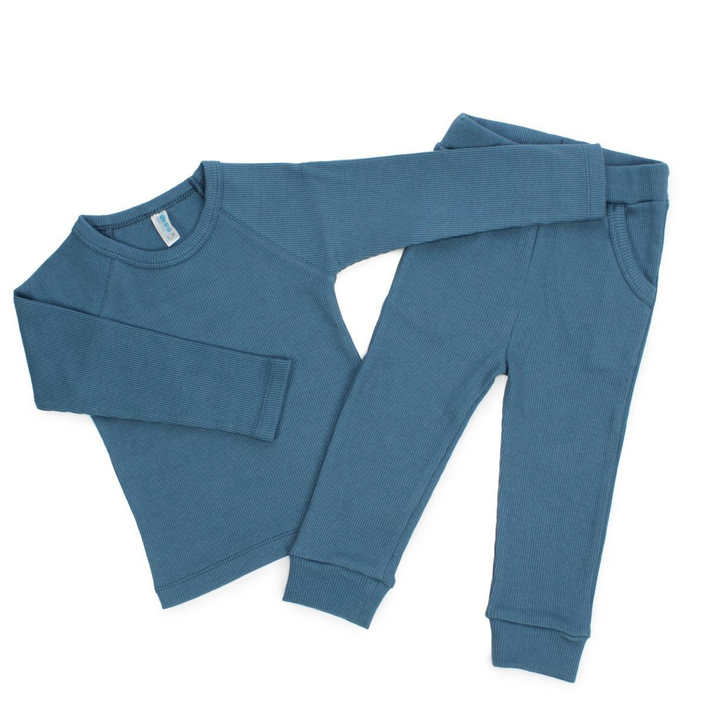 Комплект для мальчика (футболка, брюки) M1123LK-2 р.92 т.голубой (Такро), 1 шт.