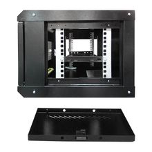 Шкаф настенный 6U ST-NCP6U02 (ЧЕРНЫЙ) С ПОЛКОЙ