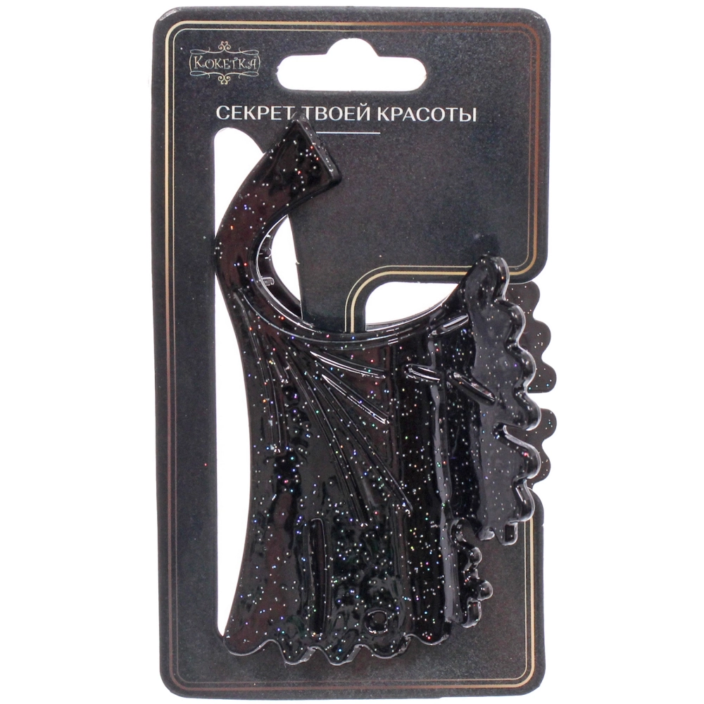 Заколка - краб для волос «AKS - VIENTO», микс 6 цветов, цветок, 9,5*5,5см