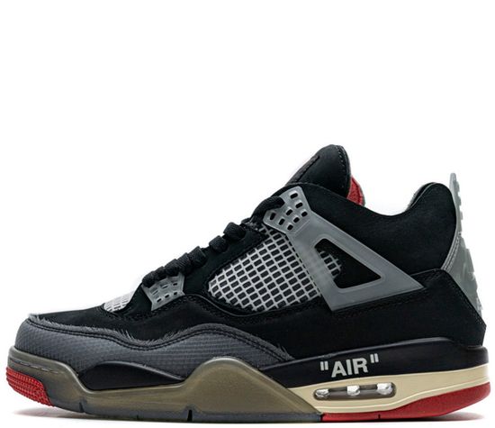 Кроссовки Off White x Nike Air Jordan 4 "Bred"