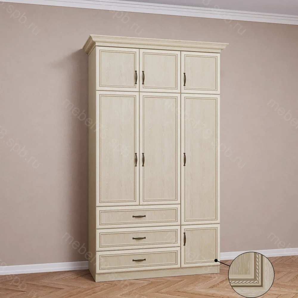 Шкаф распашной с антресолью 3/7