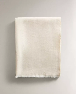 ZARA HOME ПЛЕД С ГЕОМЕТРИЧЕСКИМ УЗОРОМ, БЕЖЕВЫЙ