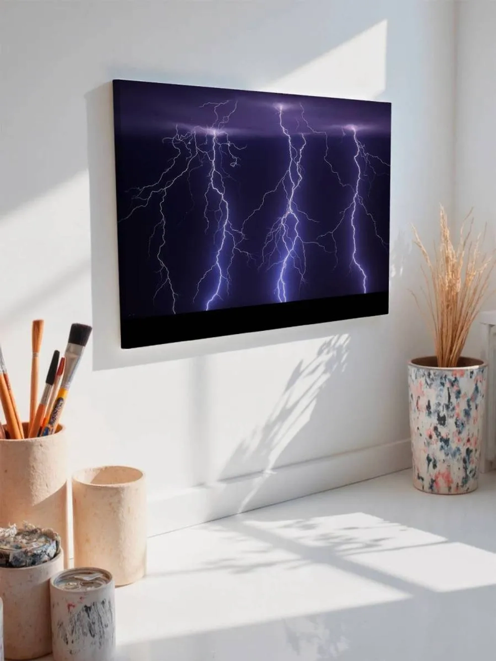 Картина на стену 40 X 50 Молнии