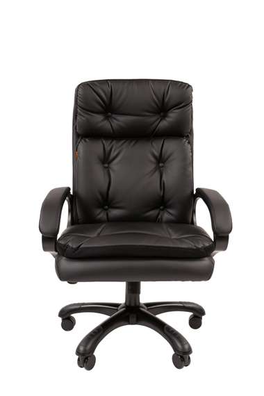 Офисное кресло Chairman 442 экопремиум черный (черный пластик)