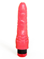 Двойной вибромассажёр LOVETOY розовый ПВХ, 17 см