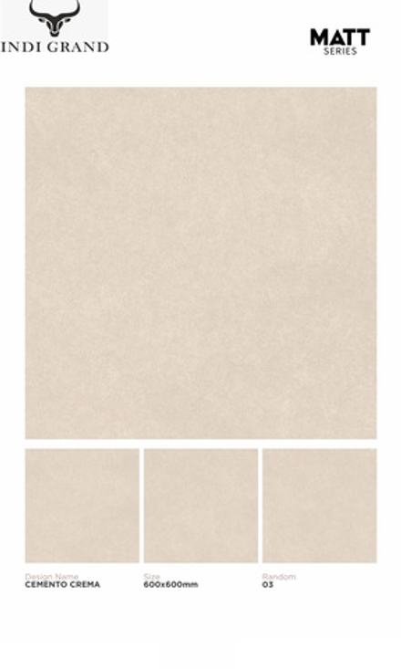 Керамогранит matt 60х60 Cemento Crema