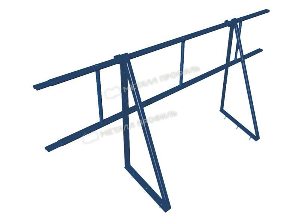 Ограждение кровельное ОК-h600х1860 мм (5005-Сигнальный синий) МП