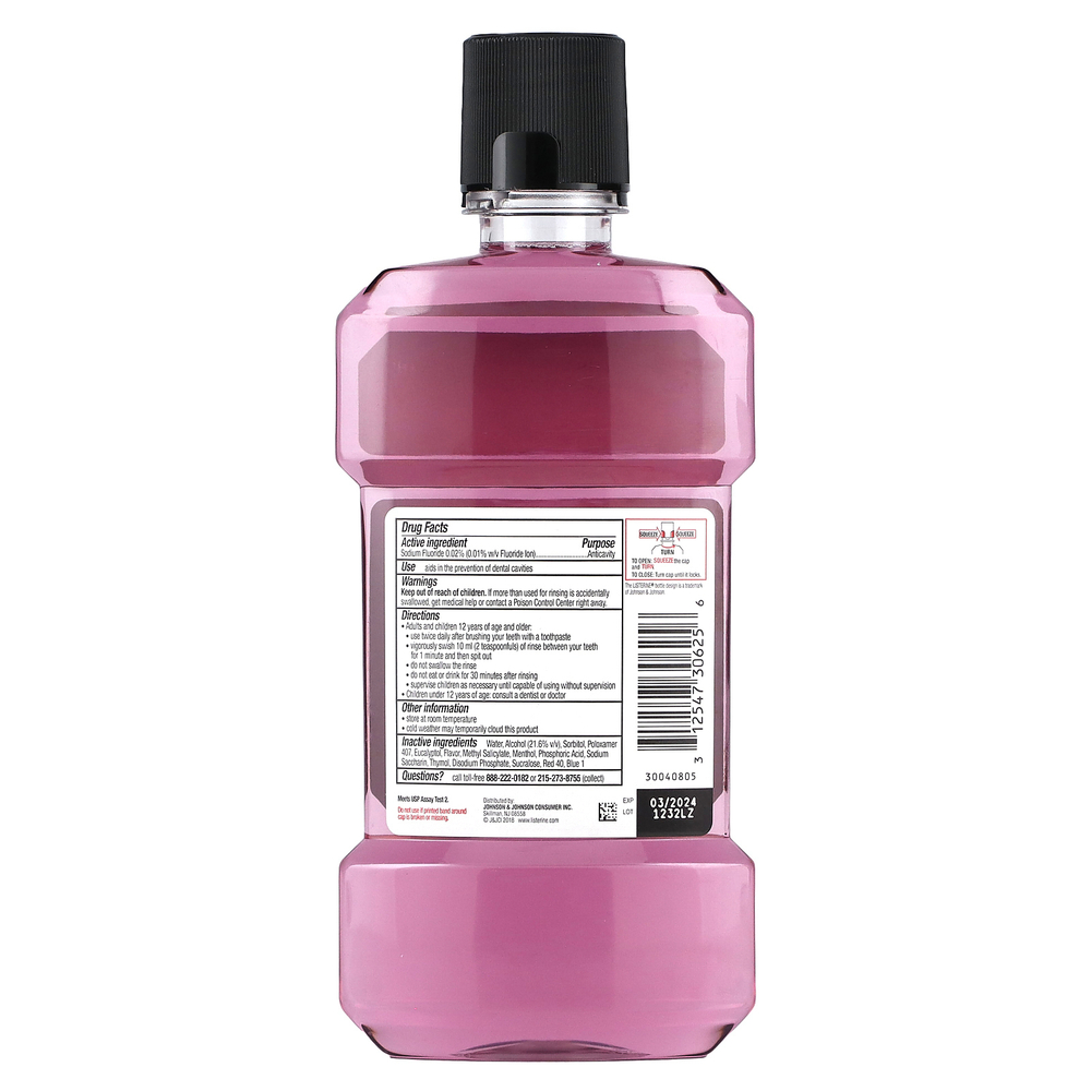 Listerine, Жидкость для полоскания рта с фтором Anticavity, Total Care, со свежей мятой, 500 мл (16,9 жидк. Унции)