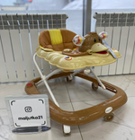 Ходунки SBL 5301 (Teddy Bear)  бежевый (силиконовые колеса)