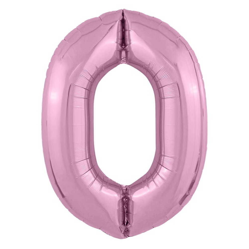 Шар ЦИФРА 0 Металлик Flamingo 40" 102 см