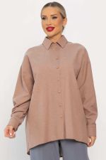 Рубашка Свободное падение (бежевая) Б14191-5М LT Collection
