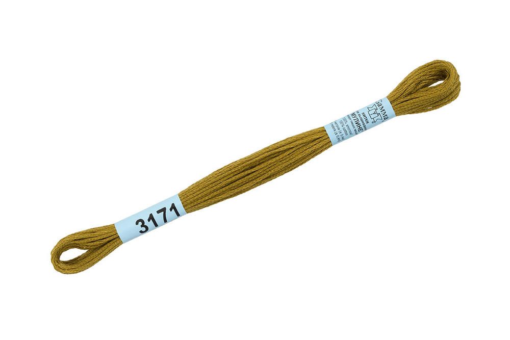 Мулине "Gamma", 100% хлопок , 8 м, №3171