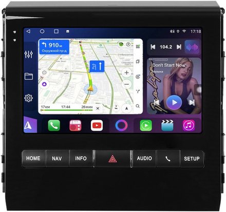 Магнитола для Toyota Land Cruiser 200 2015-2021 (с JBL и 360, рамка тип 2) - FarCar GX9-9106F2 монитор 9.5" 2K QLED на Android 14, TS20, 6+128Гб, CarPlay, 4G SIM-слот