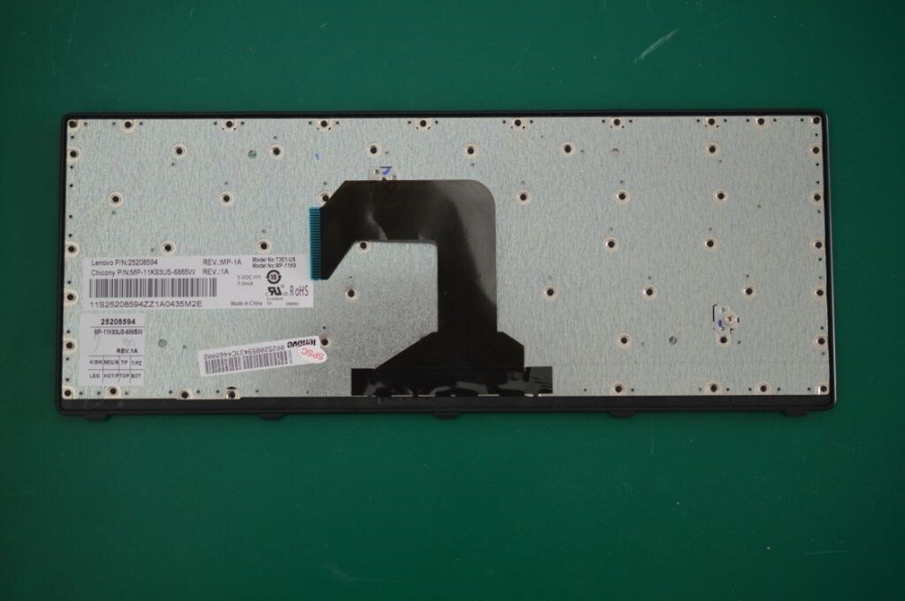 Клавиатура для Ноутбука Lenovo LenovoS400 / M30-70 раскладка - английская, черная (25208714)