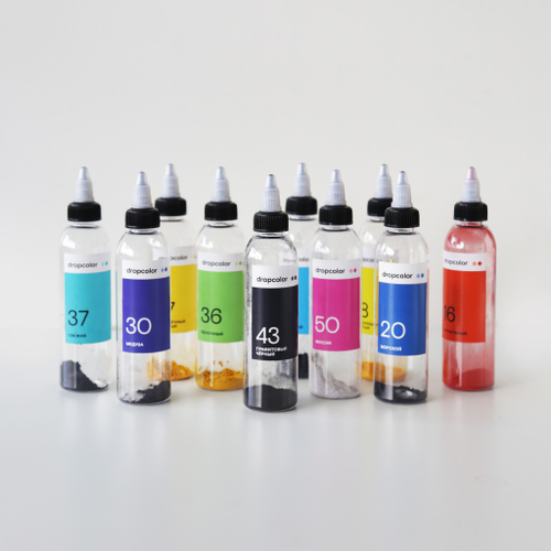 Тай-дай набор 10 цветов линейка #1