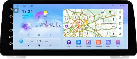 Магнитола Range Rover Evoque 1 2011-2018 (ШГУ 5", рамка LUX) - FarCar монитор 12.3" 2K QLED на Android 14, TS10, CarPlay, 4G SIM-слот