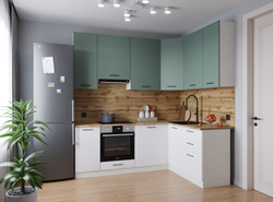 Кухонный гарнитур угловой Крафт 2200х1600 (38мм)