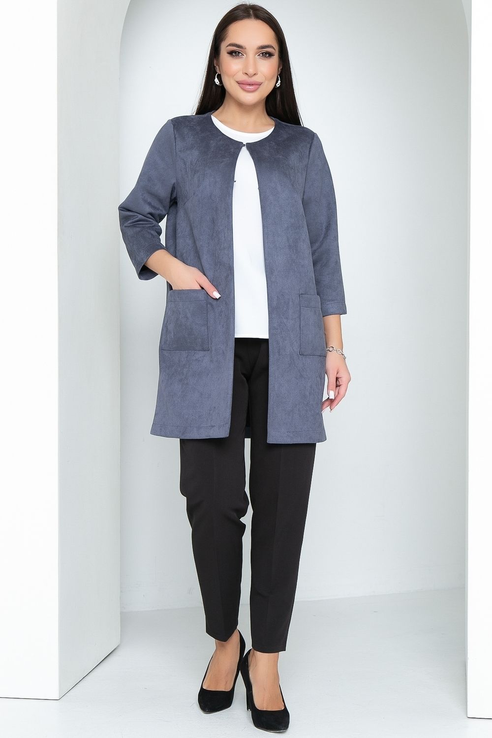 Кардиган Лайма (замша, грей) Diolche (Акция)