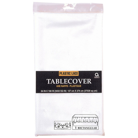 Скатерть п/э однотонная White (Белый) 1,4*2,75 м