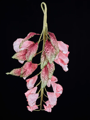 Подвесной букет Глицинии 33 см., персиковый, Christmas DeLuxe (88977)