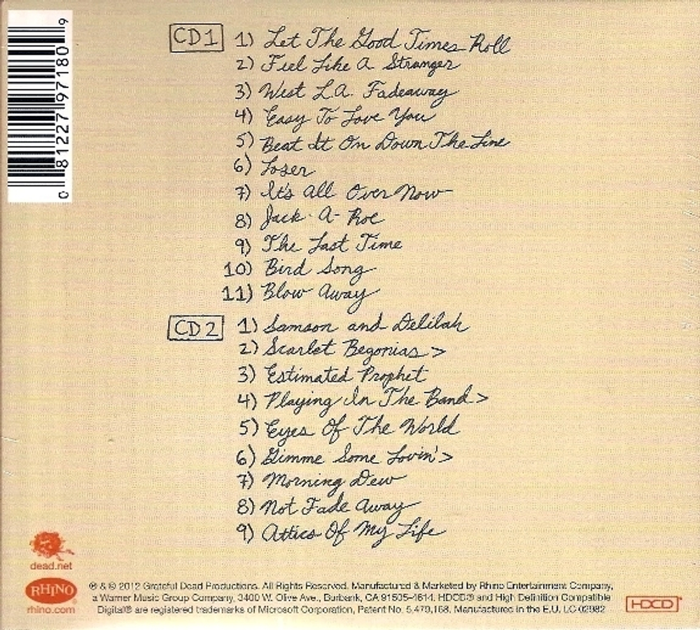 Grateful Dead / Spring 1990 - So Glad You Made It (2HDCD)