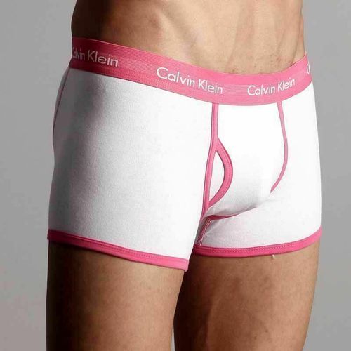 Мужские трусы хипсы Calvin Klein 365 White Pink
