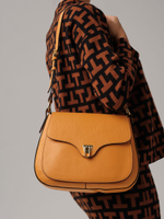 Кожаная сумка Azaro 30778 оранжевая тыква