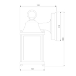 Уличный настенный светильник Brick белый IP33 1008D белый