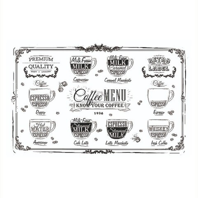 Сервировочная салфетка прямоугольная 26х41 см Кофемания