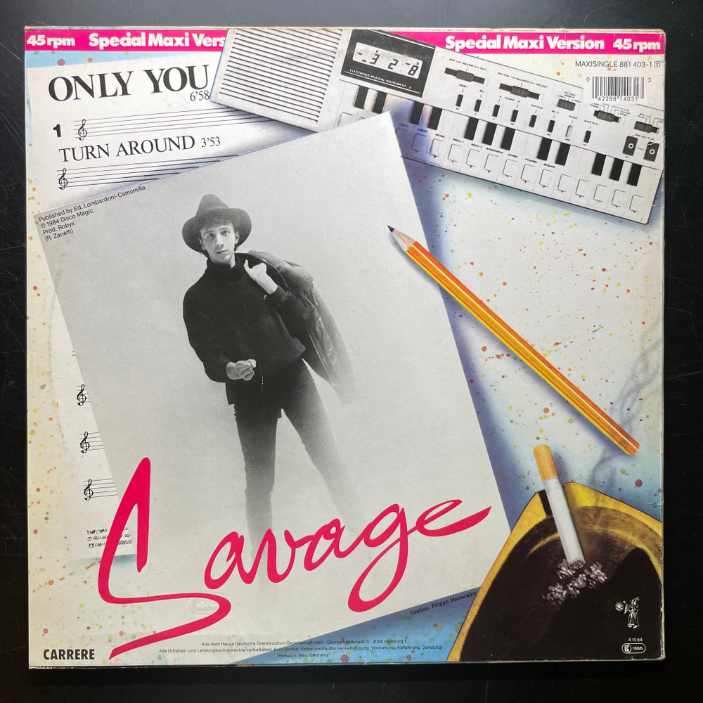 Savage ‎– Only You (Германия 1984г.) 12", 45 RPM