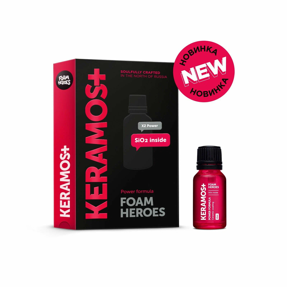 Foam Heroes Keramos+ керамическое покрытие для ЛКП автомобиля, 50мл