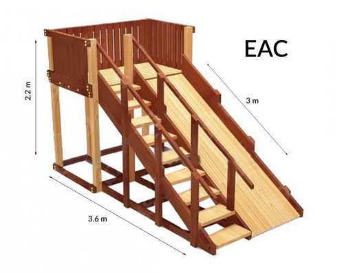 Зимняя деревянная горка TORUDA Север-3 (скат 3 м)