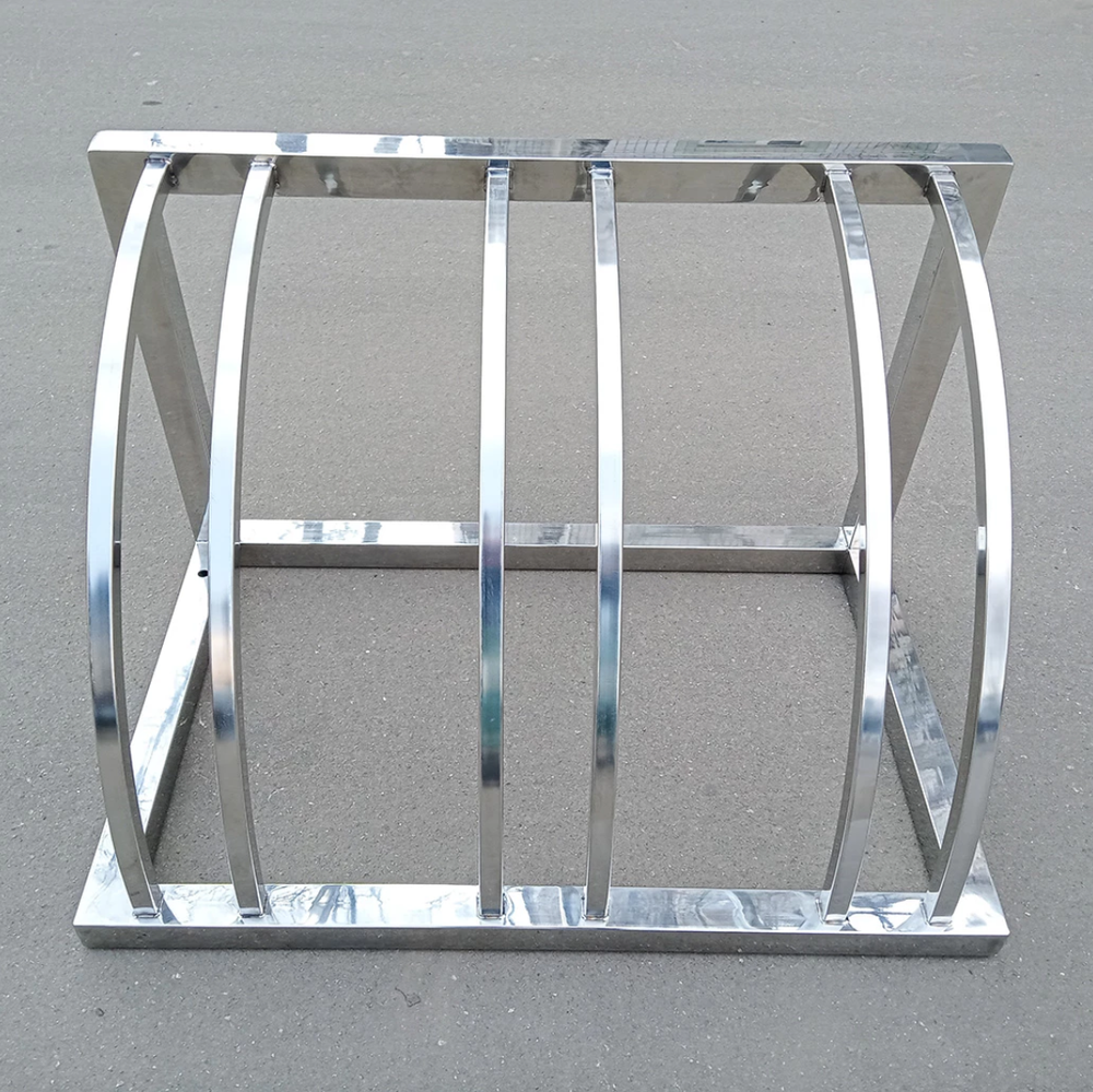 Велопарковка №74, на 3 места, 800*510*510 мм., из нержавеющей стали