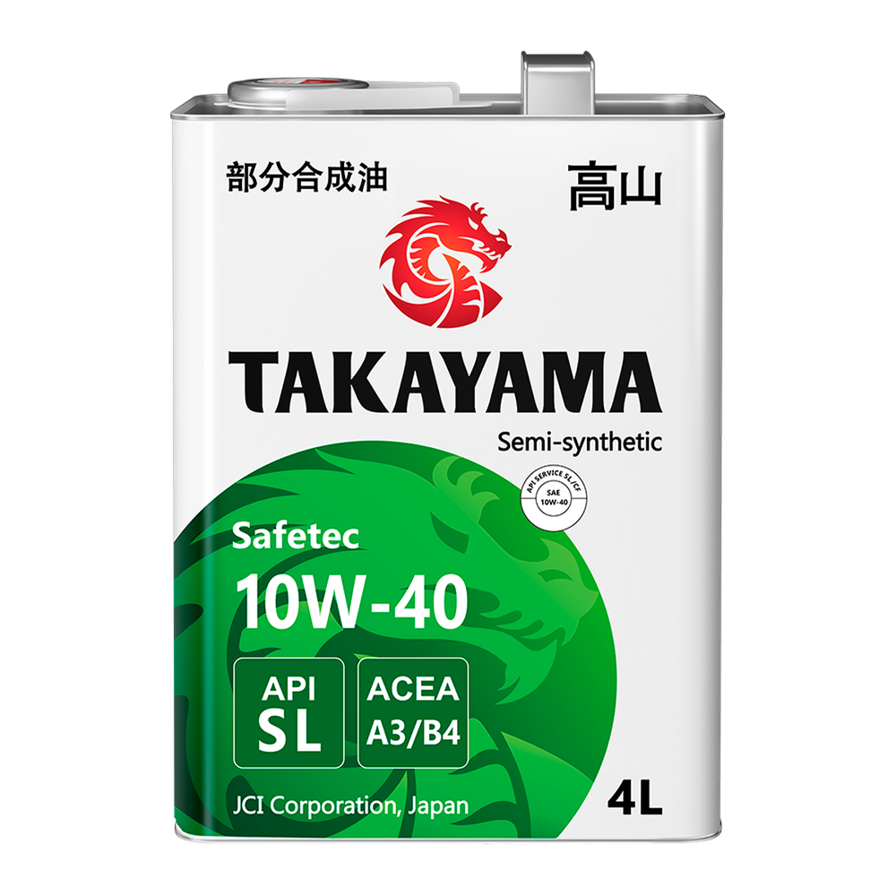 Масло Takayama Safetec 10W40 SL/CF A3/B4 (4+1л) синтетика