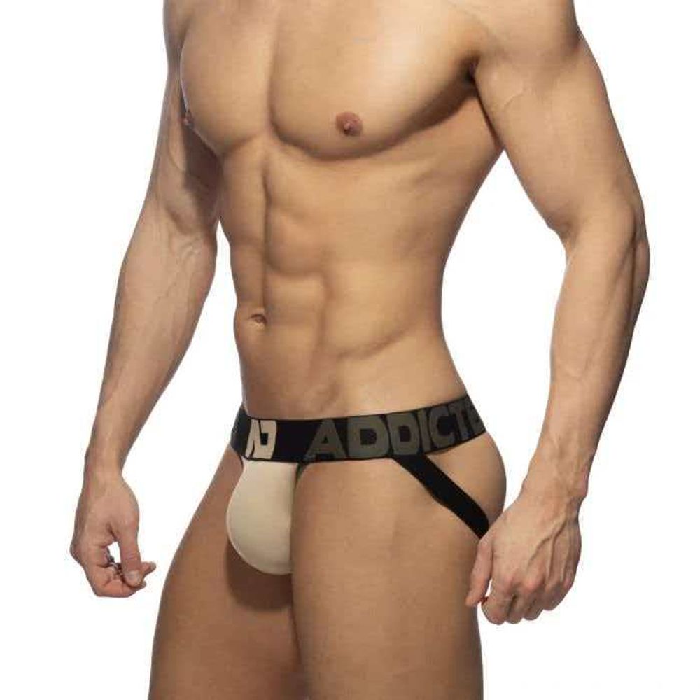 Мужские трусы джоки бежевые с пуш-ап Addicted AD1082-20