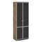 Шкаф со стеклом в алюминиевом профиле высокий 820х440х2195 V-612