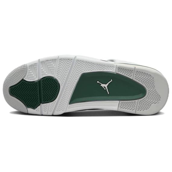 Jordan Air Джордан 4 Винтажные баскетбольные кроссовки MID Топ Бело-зеленый Унисекс