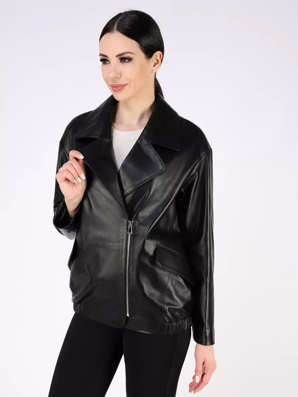 Кожаная куртка осень натуральная Турция