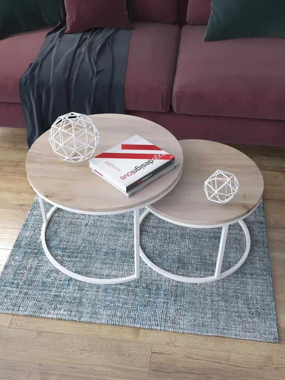 Комплект журнальных столов Акцент - БД - МДФ в ПВХ