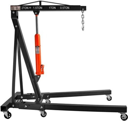 Кран гидравлический AV Steel AV-951002 складной, 2т (состоит из 2х частей)